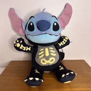 Disney STITCH Plush Skeleton HALLOWEEN Costume Trick Or‎ Treat Toy